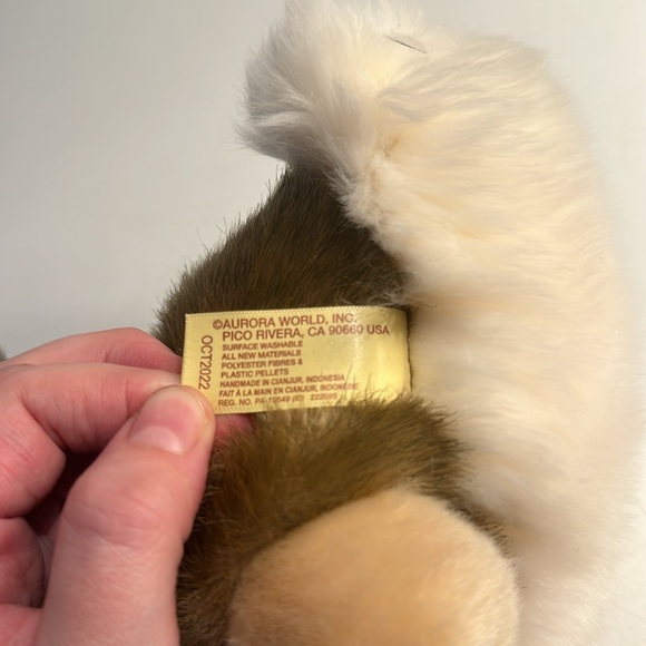 Miyoni by Aurora Eastern Cottontail Rabbit Plush BNWT RARE HARD TO FIND - Picture 11 of 13